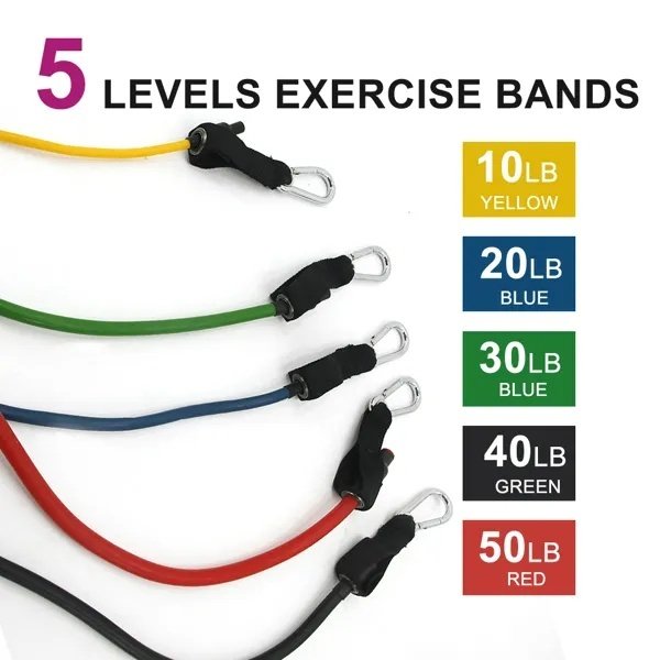 5 PC Set Resistance Band Resistance Bands, Exercise Bands, Exercise Resistance Bands, Exercise - Image 5