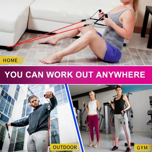 5 PC Set Resistance Band Resistance Bands, Exercise Bands, Exercise Resistance Bands, Exercise - Image 4