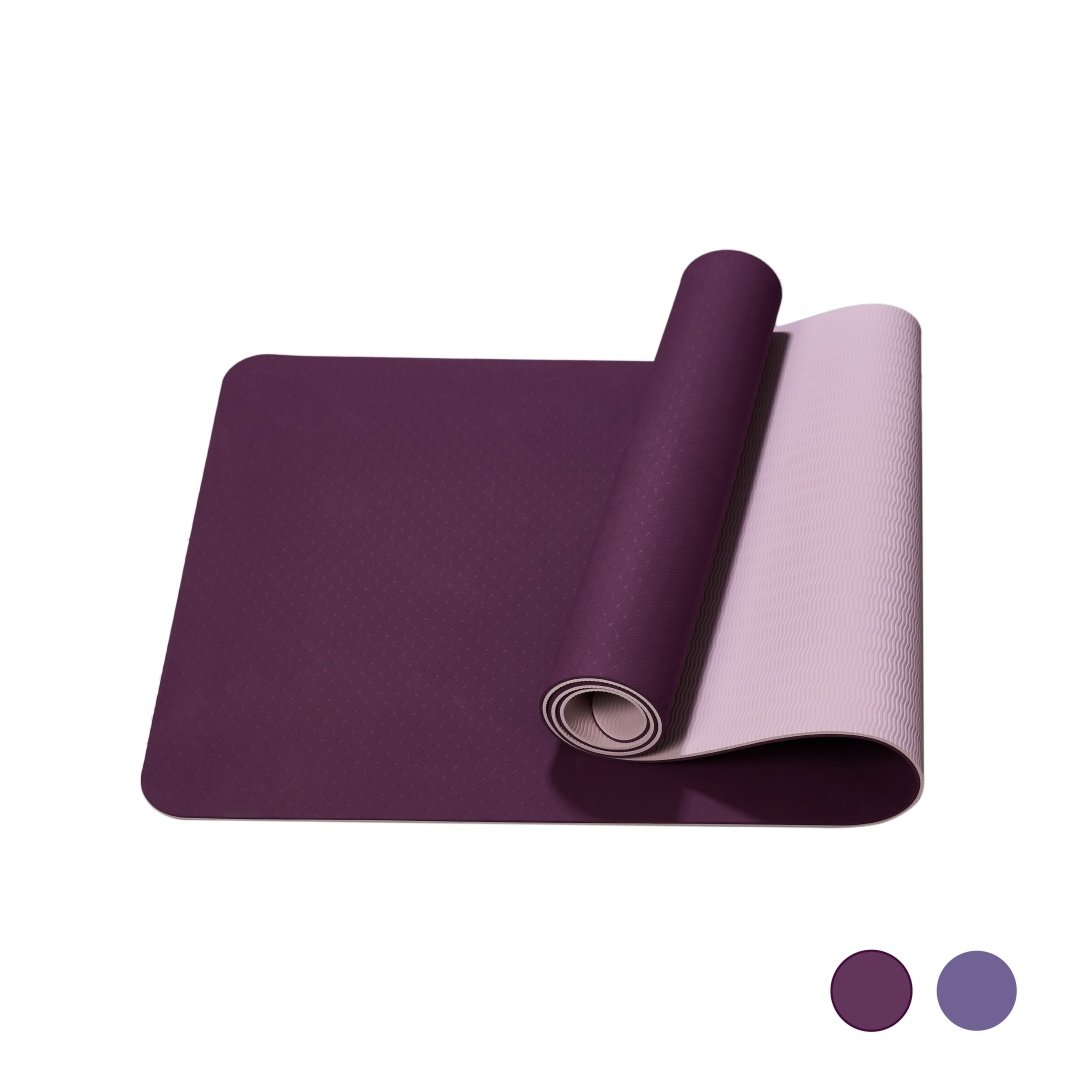 Yoga Mat, Exercise Yoga Mat With Non-Slip Design, Professional TPE Exericise Mat, 72X 24 Multi-Purpose Workout Mat For Women, Pilates Fitness And Floor Exercises - Image 9