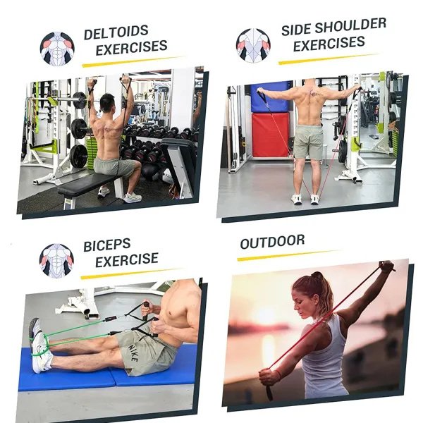5 PC Set Resistance Band Resistance Bands, Exercise Bands, Exercise Resistance Bands, Exercise - Image 2