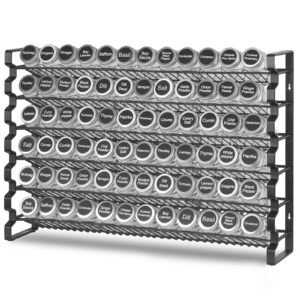 Spice Rack Organizer For Cabinet Seasoning Storage Set Wall Mounted 4 Pack