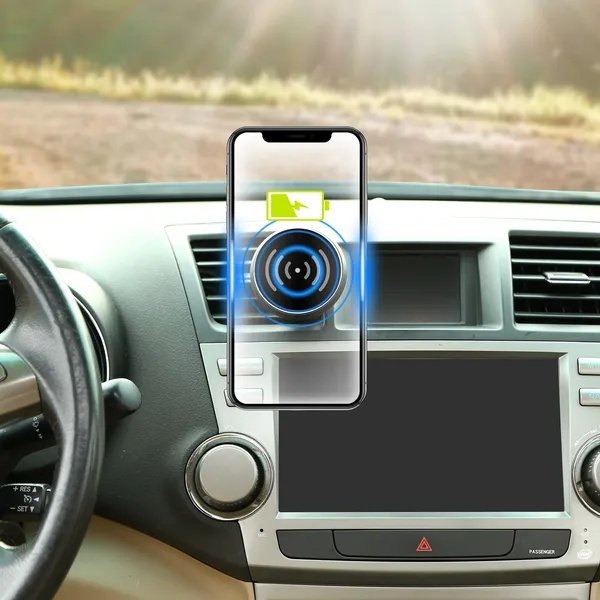 Qi Wireless Car Charger Magnetic Car Phone Charger 5W Charging Pad Air Vent Phone Mount Holder - Image 3